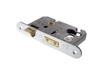 Satin Chrome Atlantic Euro Radius Corner Sashlock [CE] 2.5" - (ALKRCSASHE25SC)