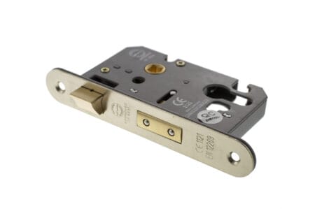 Satin Nickel Atlantic Euro Radius Corner Sashlock [CE] 2.5" - (ALKRCSASHE25SN)