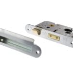 Satin Chrome Atlantic Euro Radius Corner Sashlock [CE] 3" - (ALKRCSASHE3SC)