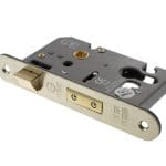 Satin Nickel Atlantic Euro Radius Corner Sashlock [CE] 3" - (ALKRCSASHE3SN)