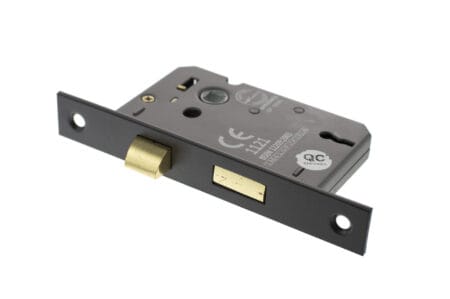 Matt Black Atlantic 3 Lever Key Sashlock [CE] 2.5" - (ALKSASH3LK25MB)