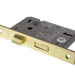 Polished Brass Atlantic 3 Lever Key Sashlock [CE] 2.5" - (ALKSASH3LK25PB)