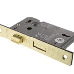 Satin Brass Atlantic 3 Lever Key Sashlock [CE] 2.5" - (ALKSASH3LK25SB)