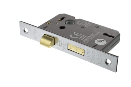 Satin Chrome Atlantic 3 Lever Key Sashlock [CE] 2.5" - (ALKSASH3LK25SC)
