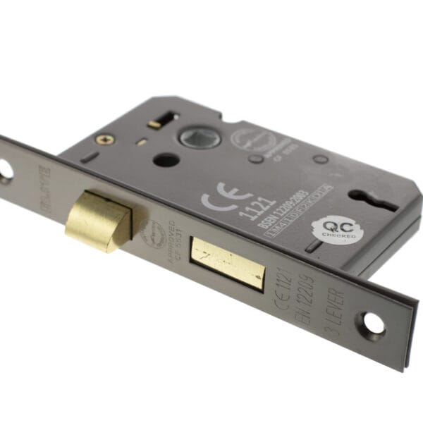 Black Nickel Atlantic 3 Lever Key Sashlock [CE] 3" - (ALKSASH3LK3BN)