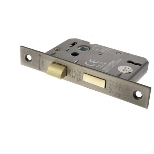 Matt Gun Metal Atlantic 3 Lever Key Sashlock [CE] 3" - (ALKSASH3LK3MBN)