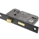 Matt Black Atlantic 3 Lever Key Sashlock [CE] 3" - (ALKSASH3LK3MB)