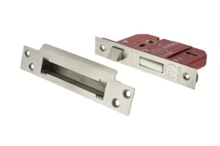 Satin Chrome Atlantic 5 Lever Key Sashlock [BS] 2.5" - (ALKSASH5LK25SC)