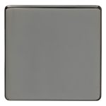 Eurolite Concealed 3mm Single Blank Plate - Black Nickel Eurolite Concealed 3mm Single Blank Plate - Black Nickel (ECBN1B)