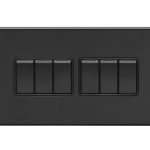 Eurolite Concealed 3mm 6 Gang Switch - Matt Black Eurolite Concealed 3mm 6 Gang Switch - Matt Black (ECMB6SWB)