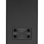 Eurolite Concealed 3mm Shaver Socket - Matt Black Eurolite Concealed 3mm Shaver Socket - Matt Black (ECMBSHSB)