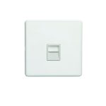 Eurolite Concealed 3mm Telephone Master - Matt White Eurolite Concealed 3mm Telephone Master - Matt White (ECW1MW)