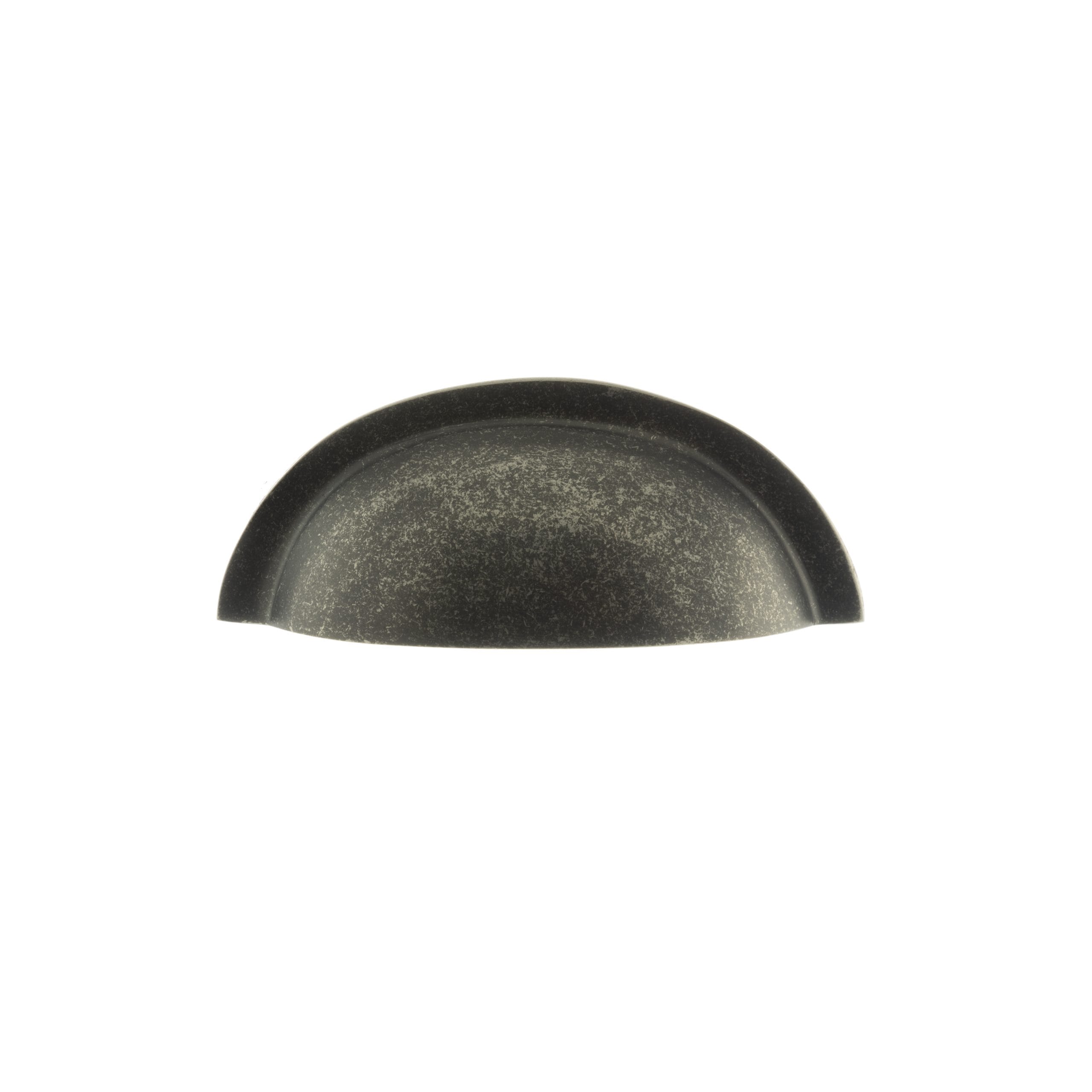 OEC1176DS_OLD-ENGLISH-WINCHESTER-CABINET-PULL_DISTRESSED-SILVER_1_HR.jpg Atlantic Distressed Silver Old English Winchester Solid Brass Cabinet Cup Pull on Concealed Fix - (OEC1176DS) - Image 1