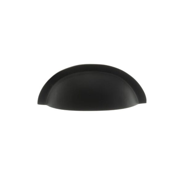 Atlantic Matt Black Old English Winchester Solid Brass Cabinet Cup Pull on Concealed Fix - (OEC1176MB)