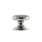 Atlantic Polished Chrome Old English Lincoln Solid Brass Victorian Cabinet Knob 32mm on Concealed Fix - (OEC1232PC)
