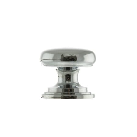 Atlantic Polished Chrome Old English Lincoln Solid Brass Victorian Cabinet Knob 32mm on Concealed Fix - (OEC1232PC)