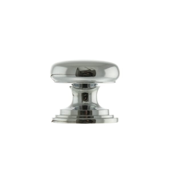 Atlantic Polished Chrome Old English Lincoln Solid Brass Victorian Cabinet Knob 32mm on Concealed Fix - (OEC1232PC)