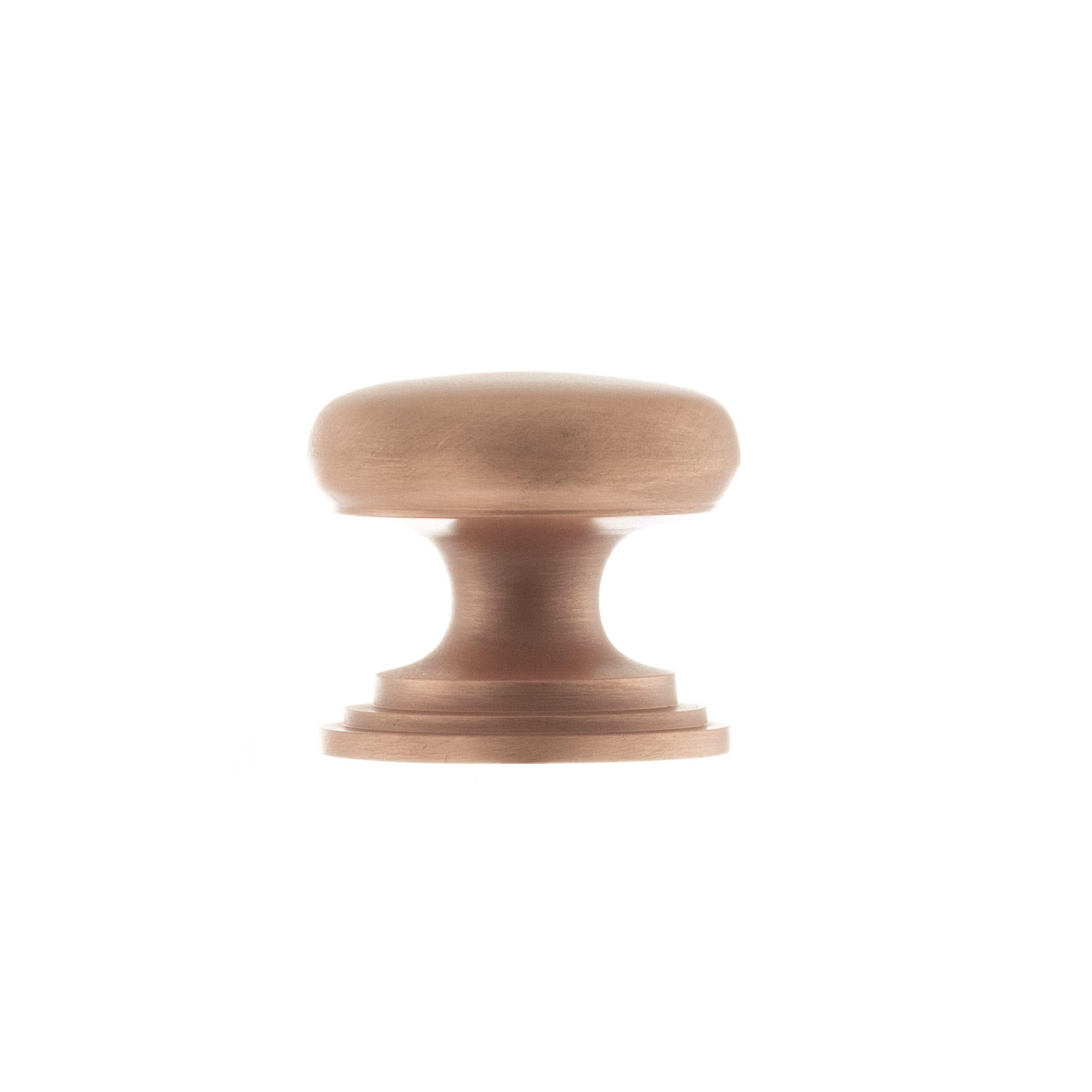 OEC1232USC_OLD-ENGLISH-LINCOLN-CABINET-KNOB_URBAN-SATIN-COPPER_1_HR.jpg Atlantic Urban Satin Copper Old English Lincoln Solid Brass Victorian Cabinet Knob 32mm on Concealed Fix - (OEC1232USC) - Image 1