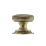 Atlantic Antique Brass Old English Lincoln Solid Brass Victorian Cabinet Knob 38mm on Concealed Fix - (OEC1238AB)