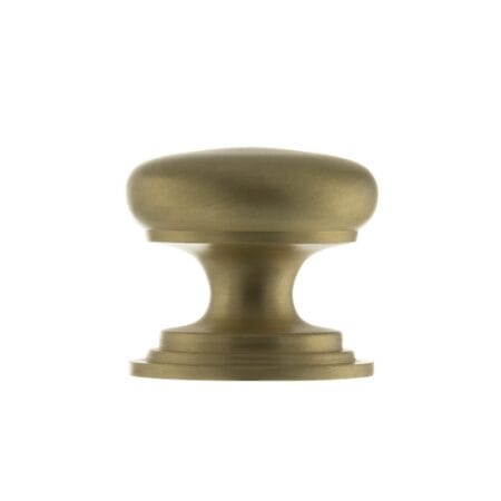 Atlantic Satin Brass Old English Lincoln Solid Brass Victorian Cabinet Knob 38mm on Concealed Fix - (OEC1238SB)