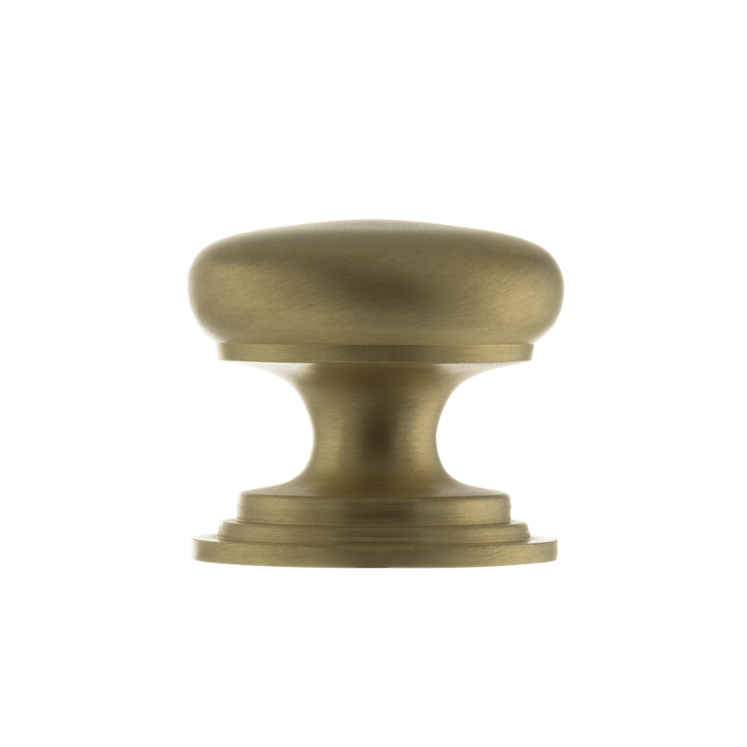 OEC1238SB_OLD-ENGLISH-LINCOLN-CABINET-KNOB_SATIN-BRASS_1_HR.jpg Atlantic Satin Brass Old English Lincoln Solid Brass Victorian Cabinet Knob 38mm on Concealed Fix - (OEC1238SB) - Image 1