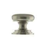 Atlantic Satin Nickel Old English Lincoln Solid Brass Victorian Cabinet Knob 38mm on Concealed Fix - (OEC1238SN)