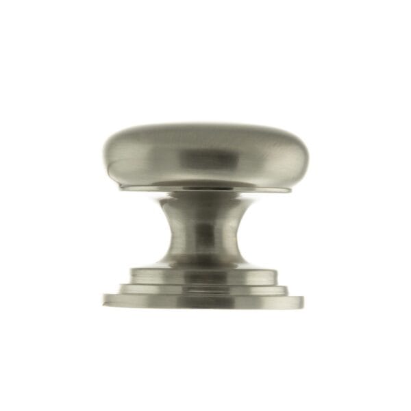 Atlantic Satin Nickel Old English Lincoln Solid Brass Victorian Cabinet Knob 38mm on Concealed Fix - (OEC1238SN)