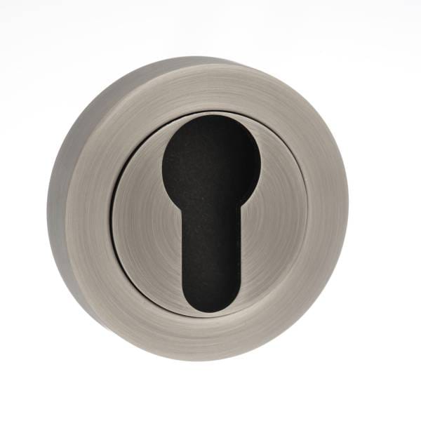 Atlantic Matt Black Old English Euro Escutcheons - (OEESCEMB)