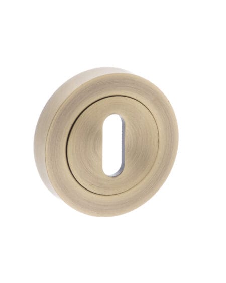 Atlantic Matt Antique Brass Old English Key Escutcheons - (OEESCKMAB)