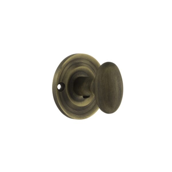 Atlantic Matt Antique Brass Old English Solid Brass Oval WC Turn and Release - (OEOWCMAB)