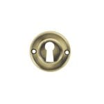 Atlantic Antique Brass Old English Solid Brass Open Key Hole Escutcheons - (OERKEAB)