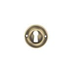 Atlantic Matt Antique Brass Old English Solid Brass Open Key Hole Escutcheons - (OERKEMAB)