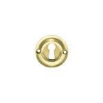 Atlantic Polished Brass Old English Solid Brass Open Key Hole Escutcheons - (OERKEPB)