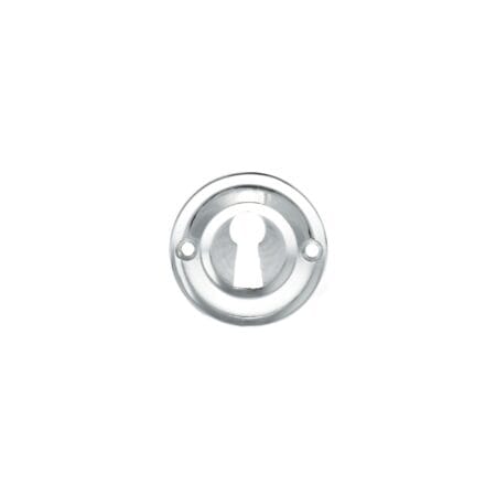 Atlantic Polished Chrome Old English Solid Brass Open Key Hole Escutcheons - (OERKEPC)