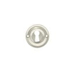 Atlantic Satin Nickel Old English Solid Brass Open Key Hole Escutcheons - (OERKESN)