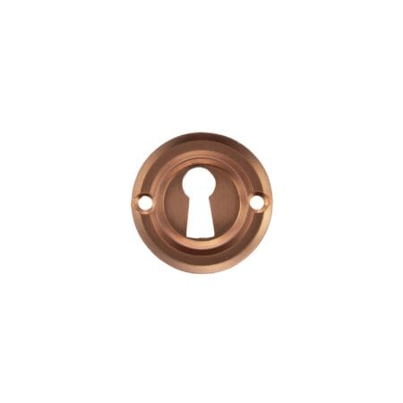 Atlantic Urban Satin Copper Old English Solid Brass Open Key Hole Escutcheons - (OERKEUSC)