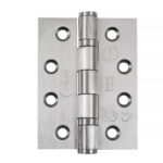 Grade 13 Ball Bearing Hinge 100mm SSS | Door Hinge Hardware - Heavy - Duty, Ball Bearing, Satin Stainless Steel (14854)