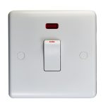 Eurolite Enhance White Plastic 20Amp Switch With Neon Indicator - White Eurolite Enhance White Plastic 20Amp Switch With Neon Indicator - White (PL3241)