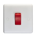 Eurolite Enhance White Plastic 45Amp Switch - White Eurolite Enhance White Plastic 45Amp Switch - White (PL3270)
