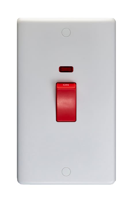 PL3291.jpg Eurolite Enhance White Plastic 45Amp Switch With Neon Indicator - White Eurolite Enhance White Plastic 45Amp Switch With Neon Indicator - White (PL3291) - Image 1
