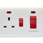 Eurolite Enhance White Plastic 45Amp Switch With A Socket And Neon Indicator - White Eurolite Enhance White Plastic 45Amp Switch With A Socket And Neon Indicator - White (PL3311)