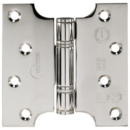 102x51x102x3mm Stainless Steel Grade 13 Fire Rated Thrust Bearing Parliament Hinge PSS | Door Hinge Hardware - Heavy - Duty, Ball Bearing, Polished Stainless Steel (14990)