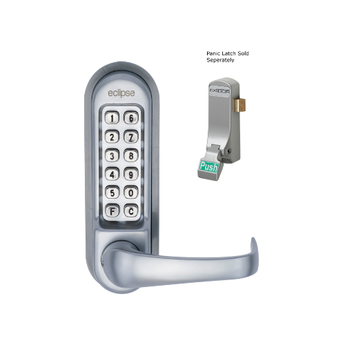 ED50PK Heavy Duty Lever Handle Digital Lock to Suit Panic Hardware | Door Handle Set - Modern Design, High Security, Mortice Lock, CE/UKCA Certified (70265)