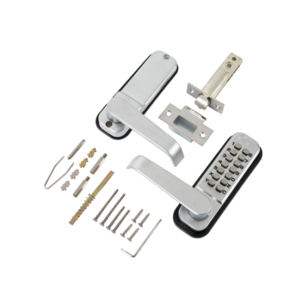 Eclipse Ed40 Push Button Digital Lock - Satin Chrome (C/W Clutch)