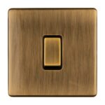 Eurolite Concealed 3mm Intermediate Switch - Antique Brass Eurolite Concealed 3mm Intermediate Switch - Antique Brass (ABINTB)