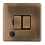 Eurolite Concealed 3mm Switched Fuse Spur - Antique Brass Eurolite Concealed 3mm Switched Fuse Spur - Antique Brass (ABSWFFOB)