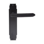 Art Deco Lever on Latch Backplate (ADR012MB)