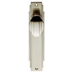 Art Deco Knob on Latch Backplate (ADR022SN)