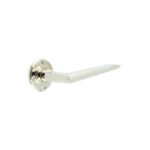 Mayfair Door Handle with No Rose Polished Nickel