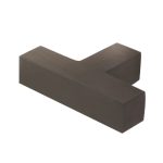 Trafalgar T Bar Square Cupboard Knobs Dark Bronze